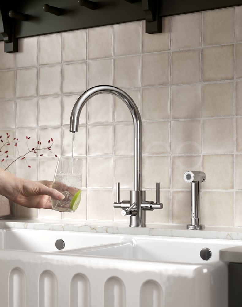 Stella Filter with Rinse Chrome