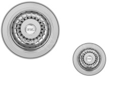 Thomas Denby 1.5B Deluxe Waste Kit Chrome (1x90mm & 1x60mm)