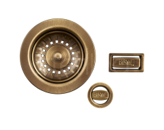 Antique Bronze PVD 90mm BSW with Overflow (B&C)